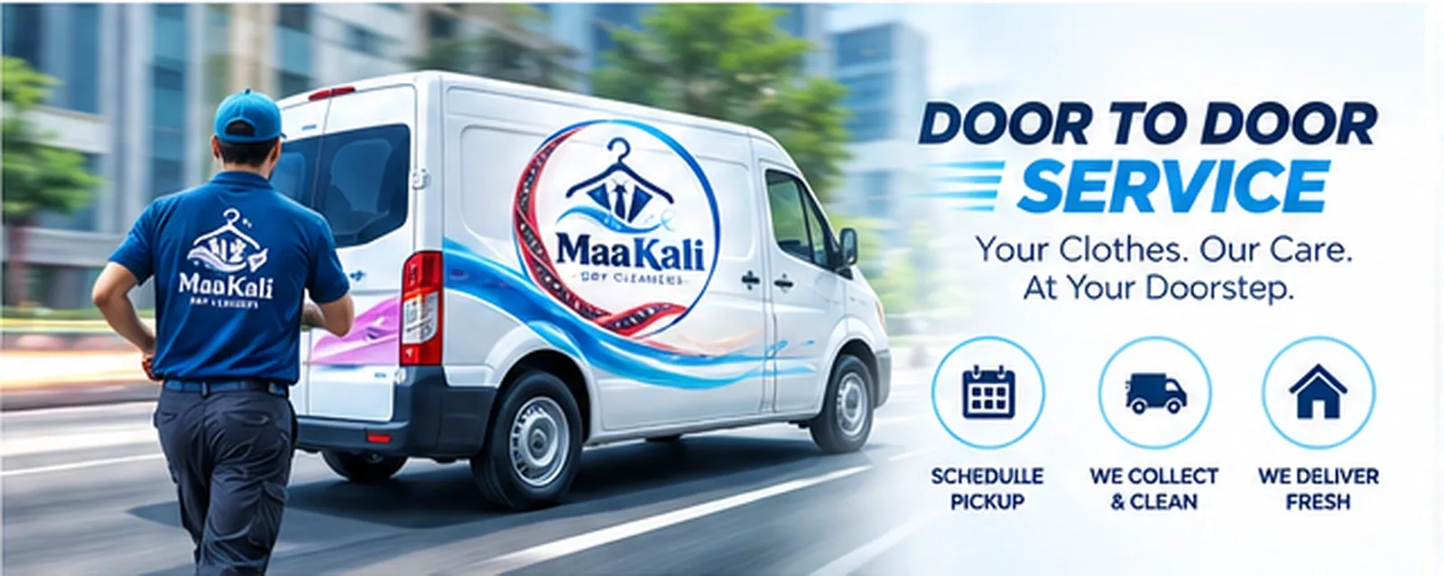 Door to door dry cleaning service in Bhubaneswar — schedule pickup, we collect and clean, we deliver fresh
